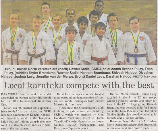 news coverage - Local karateka compete with the best 1a