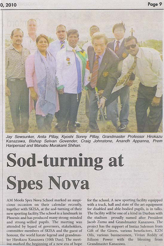 news coverage - Sod-turning at Spes Nova 1a