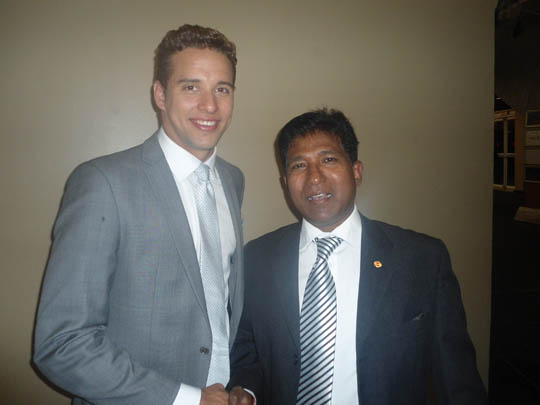 Kyoshi Sonny Pillay with Chad le Clois - 1