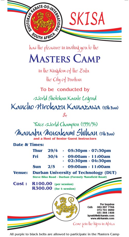New Masters Camp SKISA 2010 a