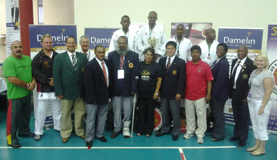 SKISA - officials at the medals presentation 
